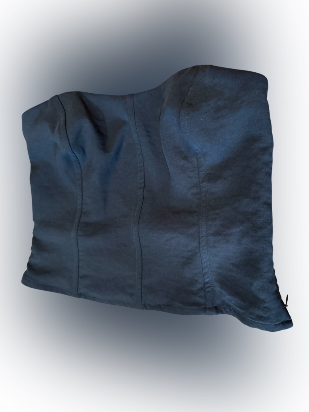 Abercrombie & Fitch Black Strapless Boned Corset Tube Top Size Medium Y2K - Picture 11 of 14